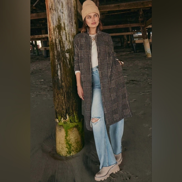 Z SupplyZ Supply Mason Houndstooth Coat, XS - Picture 7 of 10